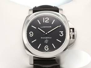 Thumbnail von Panerai Luminor Base Logo Marina Base Logo 44mm Pam00000 2015 Edelstahl Handaufzug Steel Black Dial </h1>