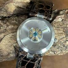  Bunz Designuhr Damen PLATIN Blue Diamond - Ref. 1444  
