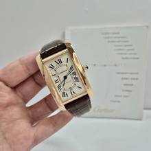 Thumbnail von Cartier Tank Américaine XL Ouro Rosé Automático 32x52mm Completo
