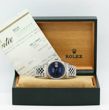  Rolex Datejust 36 Stahl Ref :16234 Rolex Box & Papiere von 2001 </h1> 