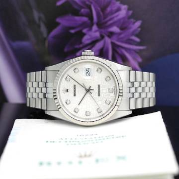 Rolex Datejust 36 Stahl Ref :16234 Rolex Box & Papiere von 2002 </h1>