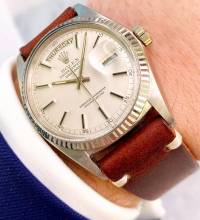  Rolex Day-Date 36 SERVICED Day Date in Solid White Gold 36mm ref 1803 1803 