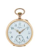  Longines Fob Watch 14 k Rose Gold 1900s 