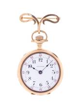  Waltham Fob Watch 14 k Rose Gold 1900s 