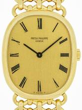 Thumbnail von Patek Philippe Ellipse d'Or Full Set Gents manual wind medium 3/4 size Wristwatch PATEK PHILIPPE GENEVE , complete Set