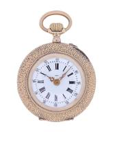  Swiss Fob Watch 14 k Rose Gold 1900s 