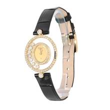 Thumbnail von Chopard Happy Diamonds Damenarmbanduhr Happy Diamonds Quarz mit Brillanten und Diamanten aus 750 Gelbgold Schliesse vergoldet
