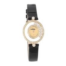Thumbnail von Chopard Happy Diamonds Damenarmbanduhr Happy Diamonds Quarz mit Brillanten und Diamanten aus 750 Gelbgold Schliesse vergoldet