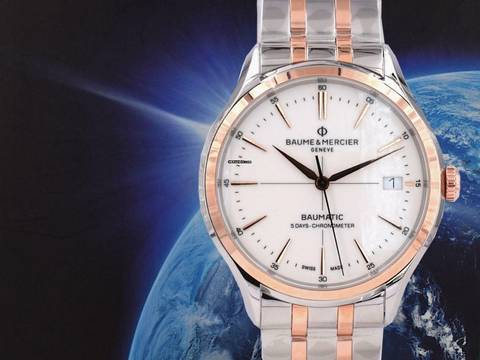  Baume & Mercier Clifton M0a10458 Clifton Chronometer Cosc Watch. Full Set 2024 Ita  