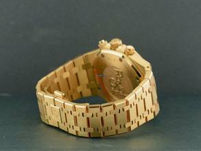 Thumbnail von Audemars Piguet Royal Oak Chronograph Yellow Gold Blue Dial Full Set - Boutique Edition Very Rare </h1>