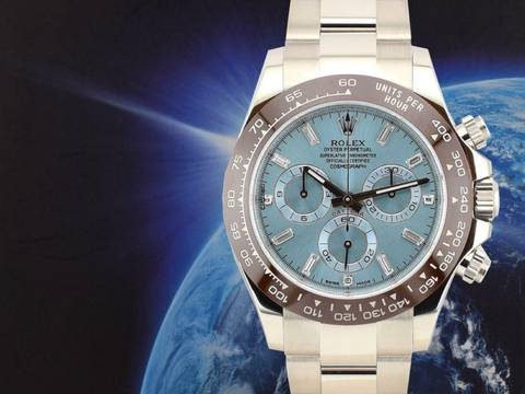  Rolex Daytona Cosmograph Daytona 116506 Platinum Ice Baguette Diamond Dial - Like New 2023 Discontinued </h1> 