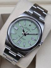 Thumbnail von Rolex Oyster Perpetual 41mm 134300 Pistachio dial Like New Condition Full Set 6-2025