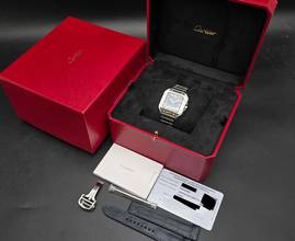 Thumbnail von Cartier Santos de Cartier WSSA0063 - Medium - Blue Dial Unworn/New Condition - Full Set 6/2026