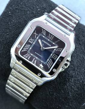  Cartier Santos de Cartier WSSA0063 - Medium - Blue Dial Unworn/New Condition - Full Set 6/2026 