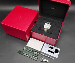 Thumbnail von Cartier Santos de Cartier WSSA0061 - Medium - Green Dial Unworn/New Condition - Full Set 5/2026