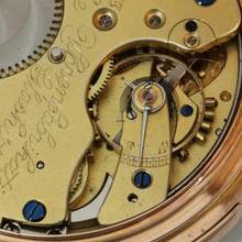 Thumbnail von A. Lange & Söhne Full Set ¼ Repetition Taschenuhr Original Box Garantiekarte 14k Gold 1885 Exzellente Zustand mit Museums-Zertifikat