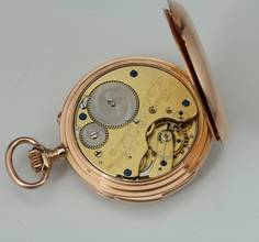 Thumbnail von A. Lange & Söhne Full Set ¼ Repetition Taschenuhr Original Box Garantiekarte 14k Gold 1885 Exzellente Zustand mit Museums-Zertifikat