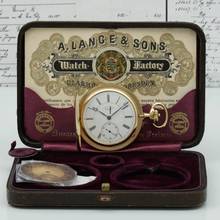 Thumbnail von A. Lange & Söhne neuwertige Qualität 1A Tresoruhr 18k Gold mit Original Etui und Papiere 1917 </h1>