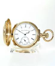  Elgin National watch Co Taschenuhr in 14ct Rosegold Savonnette  
