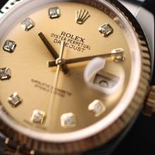 Thumbnail von Rolex Datejust 36 Steel Gold Jubilee Fluted Champagne Diamond Dial </h1>
