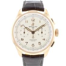  Breitling Premier B09 Chronograph 40 Rose Gold White Dial 