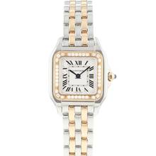 Thumbnail von Cartier Panthère Small Steel Rose Gold Diamonds W3PN0006 </h1>