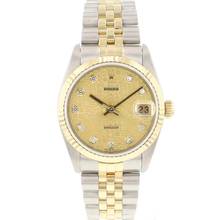 Thumbnail von Rolex Datejust 31 31MM Steel Gold Jubilee Fluted Diamond Logo Dial </h1>