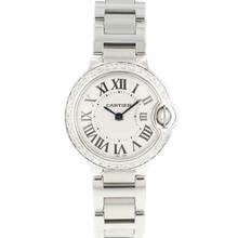 Thumbnail von Cartier Ballon Bleu 28mm Steel Diamonds </h1>