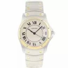 Thumbnail von Cartier Santos Ronde Steel Gold </h1>