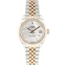 Thumbnail von Rolex Lady-Datejust 28MM Steel Everose Gold Jubilee Fluted Diamond MoP Dial </h1>