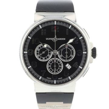  Ulysse Nardin Marine Chronograph Steel Black Dial </h1> 