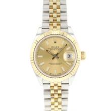  Rolex Lady-Datejust 28 Jubilee Fluted Steel Gold Champagne Dial </h1> 