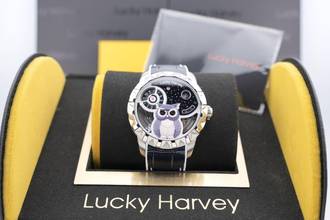 Thumbnail von Lucky Harvey Silver Owl - Unworn - Box+Papers - Moving Eyes - 24 Months Warranty Silver Owl 2025