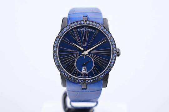  Roger Dubuis Excalibur 36 Limited Edition Blackened Titanium - Sapphire Setting - 24 Months Warranty - DBEX0612 