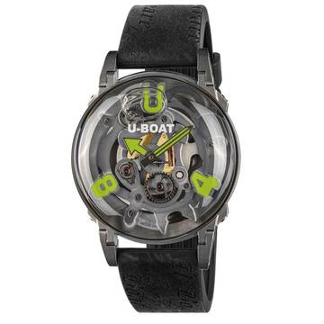  U-Boat U-65 Ref 3350 44 mm Stahl Kautschuk grüne Zeiger und Ziffern 