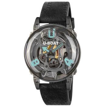  U-Boat U-65 Ref 3352 44 mm Stahl Kautschuk türkise Zeiger und Ziffern 