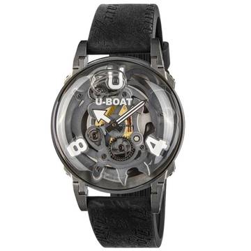  U-Boat U-65 Ref 3354 44 mm Stahl Kautschuk weiße Ziffern 
