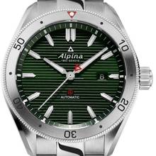  Alpina Alpiner Automatic Zifferblatt grün Stahl Stahl AL-525GR5AQ6B neuwertig 