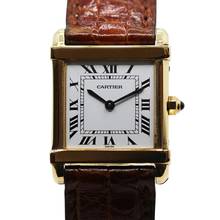 Thumbnail von Cartier Tank Chinoise Ref.8105 Rare Model with orig. Folding clasp in 18kt Gold