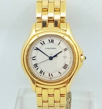  Cartier Cougar 18k Quartz 