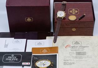 Thumbnail von Patek Philippe Perpetual Calendar Chronograph 3970EJ | 3. Series | Full Set | sealed | PP Service July 26