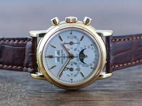 Thumbnail von Patek Philippe Perpetual Calendar Chronograph 3970EJ | 3. Series | Full Set | sealed | PP Service July 26