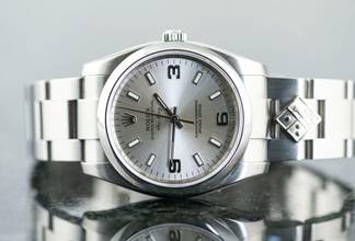 Thumbnail von Rolex Air King Domino's Pizza | 114200 | Full Set 2009 | limited Edition | Stahl </h1>