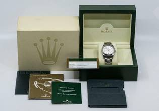 Thumbnail von Rolex Air King Domino's Pizza | 114200 | Full Set 2009 | limited Edition | Stahl </h1>