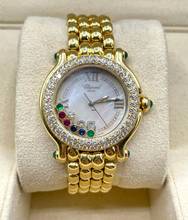 Thumbnail von Chopard Happy Sport Yellwogold 18Kt. Factory Diamonds Quartz with Papers Top Condition </h1>