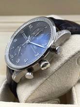 Thumbnail von IWC Portuguese Chronograph 18Kt Whitegold Rhodium Dial Factory Diamonds Setting NICE Condition