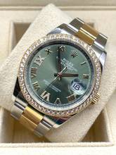 Thumbnail von Rolex Datejust 36 GREEN XI VI Diamond DIAL Steel/Gold Top Condition with Box&Papers 2021