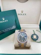 Thumbnail von Rolex Datejust 36 GREEN XI VI Diamond DIAL Steel/Gold Top Condition with Box&Papers 2021
