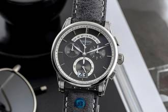  Bruno Söhnle Grandioso Glashütte Grandioso Chronograph Stahl Quarz Ref. 17-13117-841 B&P 