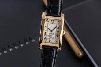 Thumbnail von Cartier Tank Américaine 18k (0,750) Gold Quarz Unisex Ref. W2600351